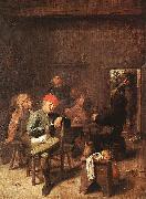 Adriaen Brouwer Peasants Smoking and Drinking